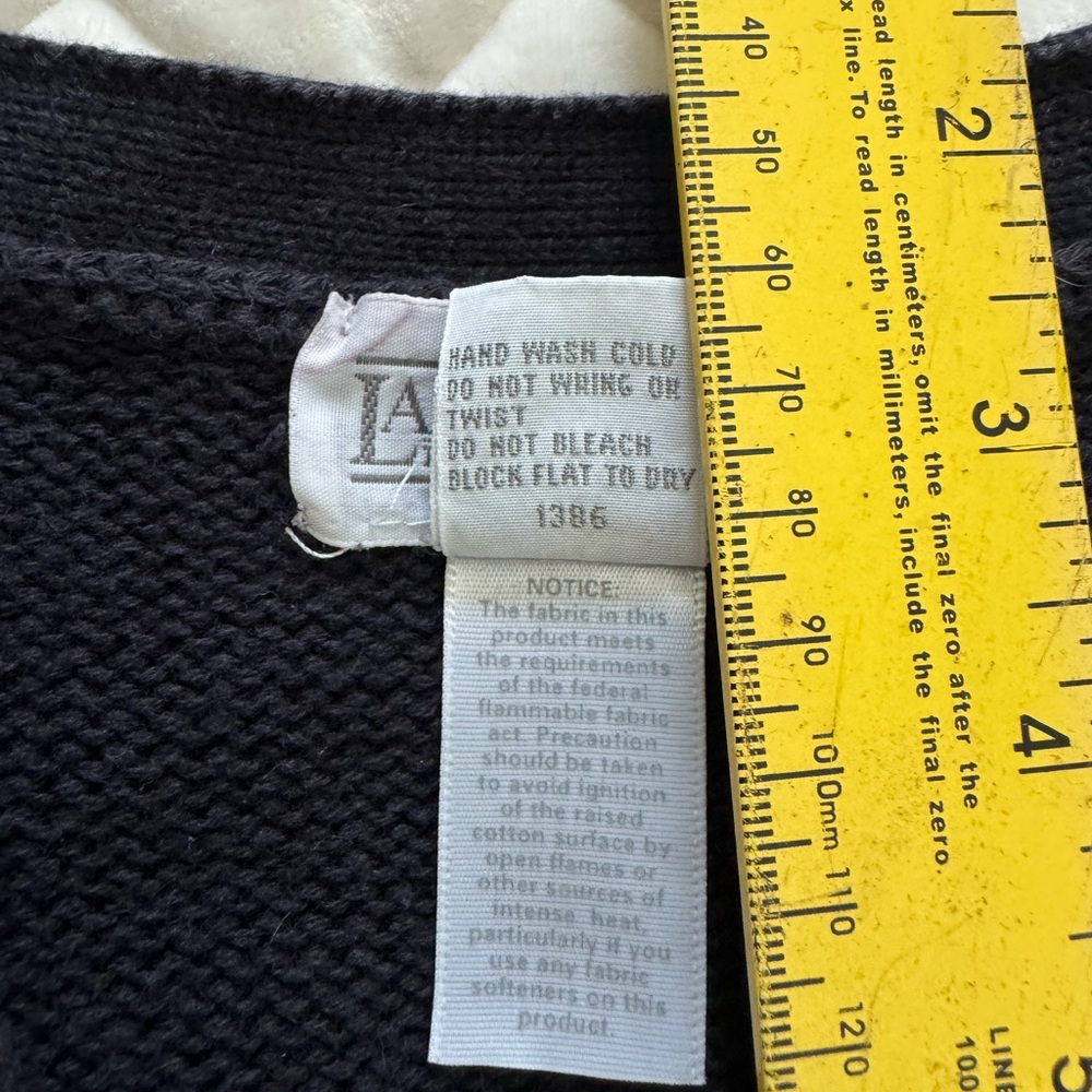 Vintage Lands’ End Argyle Sweater Vest Navy Red Green Preppy Knit - Picture 12 of 12